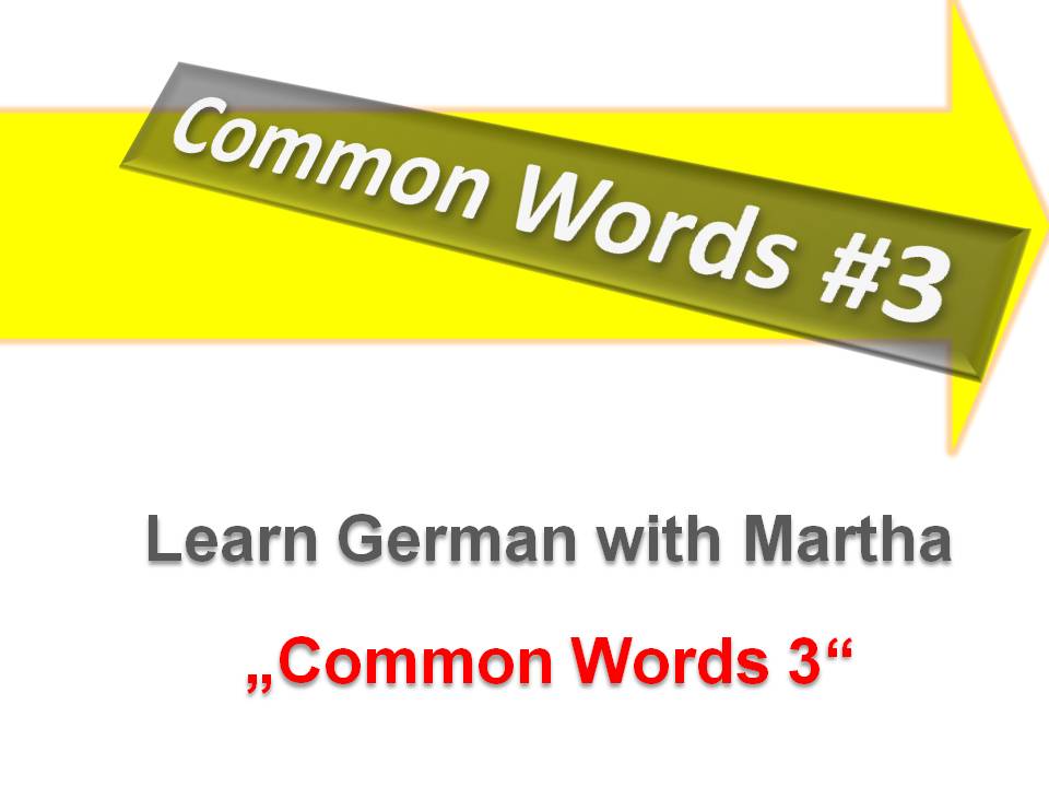 Pr�sentation - Common Words 3 - Deckblatt