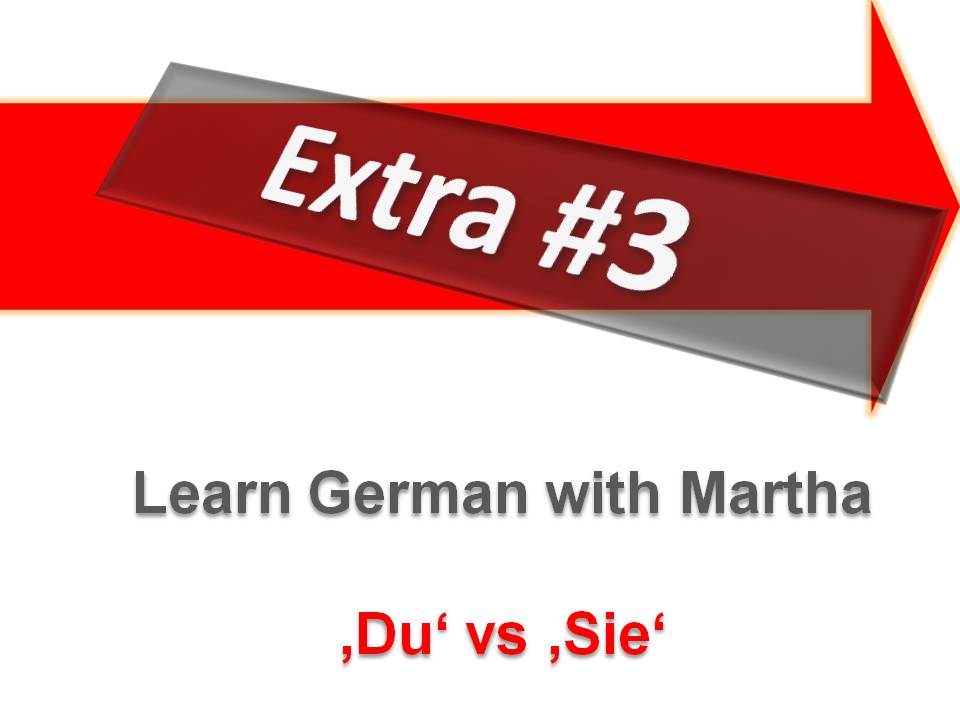Pr�sentation - Extra 3 -  Du vs Sie - Deckblatt