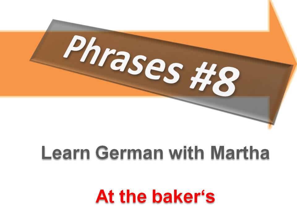 Pr�sentation - Phrases 8 - At the baker's - Deckblatt