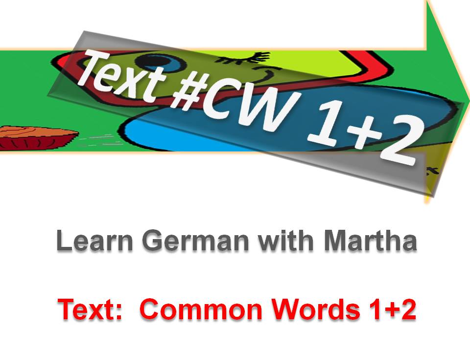 Pr�sentation - Text Common Words 1 + 2 - Deckblatt1
